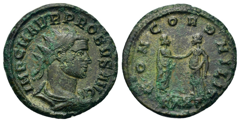 Probus (276-282). Æ Antoninianus (21,2mm, 3.7g). Ticinum, AD 276. Radiate, drape...