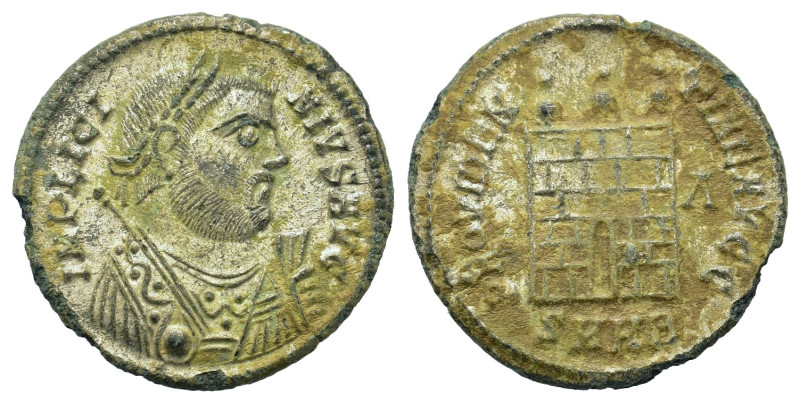 Licinius I (308-324). Æ Follis (18,6mm, 2.6g). Heraclea, AD 318-320. Laureate an...