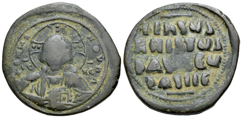 Anonymous, Time of Basil II and Constantine VIII (1025-1028). Æ follis (33mm, 16...