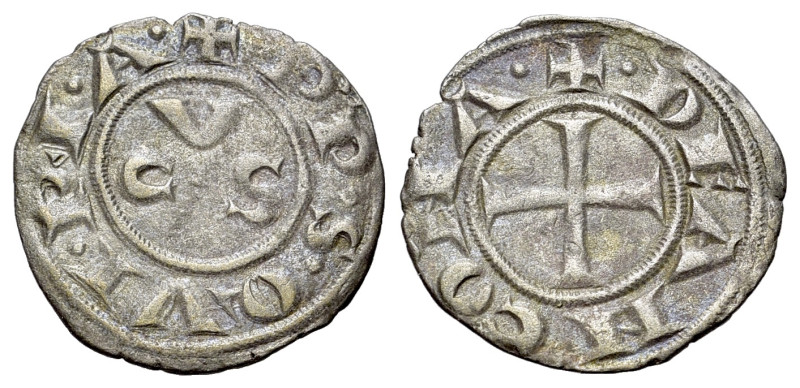 Italy, Ancona, Republic, 13th century. BI Denaro (15mm, 0.63g, 3h). CVS. R/ Cros...