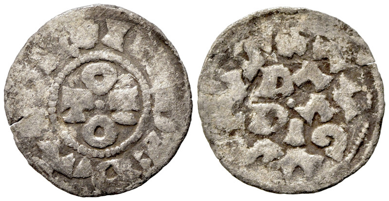 Italy, Pavia. Otto I (961-973). BI Denario (17mm, 0.77g, 1h). Legend around OTTO...