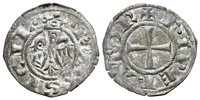 Italy, Sicily, Messina(Kingdom). Federico I (1198-1250). BI Denaro (19mm, 0.67g,...