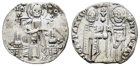 Italy. Venice. Giovanni Soranzo (1312-1328). AR Grosso (20,7mm, 2g). Facing figure of Nimbate Christ Pantocrator, enthroned, IC XC field to the left a...