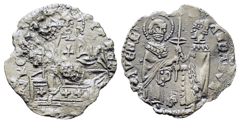 Italy. Venice. Andrea Dandolo (1343-1354). AR Grosso (16,5mm, 0.6g). Paolucci 3.