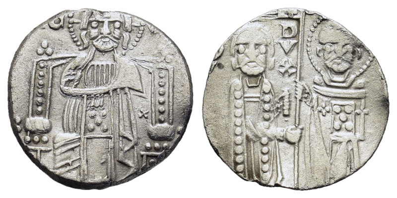 Italy. Venice. AR Grosso (15,8mm, 1,2g). Doge (duke) stands facing receiving ban...