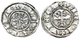 Italy. Verona (Republic). Cangrande I della Scala (1308-1329). AR Grosso da 20 Denari (19mm, 1.22g, 1h). ✠ (ladder) VE ∗ RO ∗ NA ∗ around cross pattée...