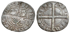 Belgium. Gerdingen, Johanna van Merwede (1449-1467), Cu mite, c. 1460, Nieuwstad. Imitation of the Brabant mite of Philip the Good (G.H. 20-1a). Burgu...
