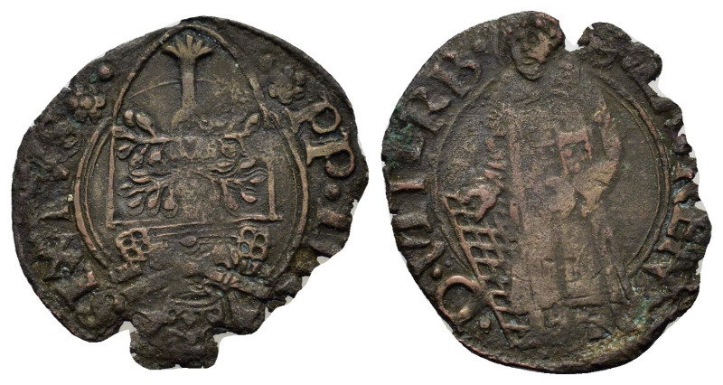 Italy. Vatican State. Sixtus IV (1471-1484). Æ Quattrino (17,3mm, 0.8g). Viterbo...