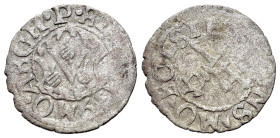 Livonia, Archbishops of Riga. Thomas Schoning (1528-1539). BI Schilling 1535 (17mm, 0.99g, 7h). Fed. 348-51.