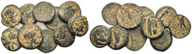 Lot of 10 Greek Æ coins, to be catalog. Lot sold as is, no return.