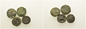 Lot of 4 Greek Æ coins, to be catalog. Lot sold as is, no return.