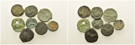 Lot of 8 Greek Æ coins, to be catalog. Lot sold as is, no return.