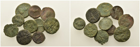 Lot of 10 Greek and Byzantine Æ coins, to be catalog. Lot sold as is, no return.