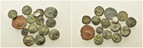 Lot of 15 Greek Æ coins, to be catalog. Lot sold as is, no return.