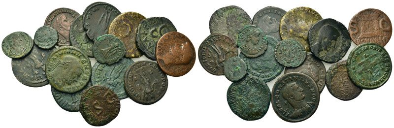 Lot of 15 Roman Imperial Æ coins, to be catalog. Lot sold as is, no return.