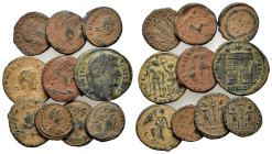Lot of 10 Roman Imperial Æ coins, to be catalog. Lot sold as is, no return.