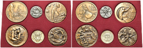 Italy. Lot of 6 Medals commemorative set of earthquake in Friuli (commemorative del terremoto in Friuli). Lot sold as is, no return.