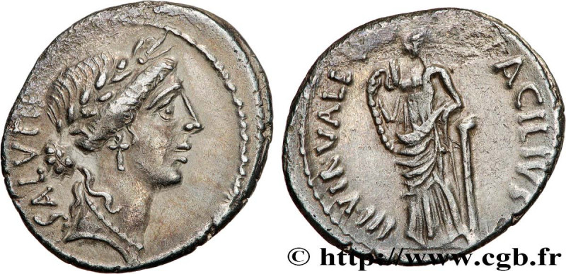 ACILIA
Type : Denier 
Date : 49 AC. 
Mint name / Town : Grèce ou Illyrie 
Metal ...