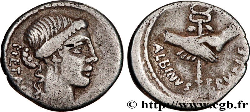 POSTUMIA
Type : Denier 
Date : 48 AC. 
Mint name / Town : Rome 
Metal : silver 
...