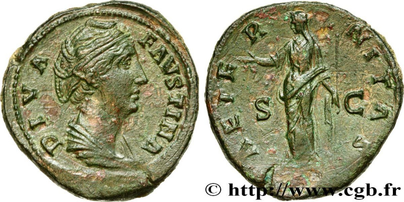 FAUSTINA MAJOR
Type : Sesterce 
Date : après 
Date : 147 
Mint name / Town : Rom...