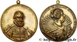 HENRY IV
Type : Médaille, Henri IV et Marie de Médicis 
Date : (1624) 
Metal : bronze 
Diameter : 109  mm
Engraver : DUPRÉ Guillaume (1576-1643) 
Weig...