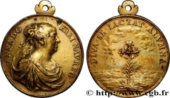 LOUIS XIV "THE SUN KING"
Type : Fonte, Anne d’Autriche 
Date : 1660 
Metal : gilt bronze 
Diameter : 60,5  mm
Engraver : WARIN Jean (1604-1672) 
Weigh...