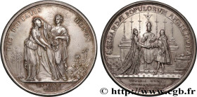 LOUIS XV THE BELOVED
Type : Médaille, Mariage de Louis XV, Rosières de Canon, Mézidon et Vieux Fumé 
Date : 1725 
Metal : silver 
Diameter : 41,5  mm
...