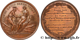 NORMANDY (GENTRY AND TOWNS OF...)
Type : Médaille, Fête des bonnes gens, Le bon vieillard 
Date : n.d. 
Metal : copper 
Diameter : 41,5  mm
Engraver :...