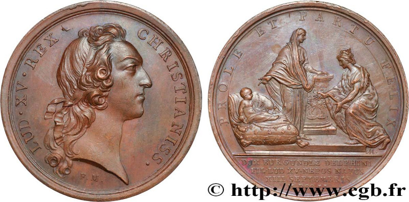 LOUIS XV THE BELOVED
Type : Médaille, Naissance de Louis, duc de Bourgogne 
Date...