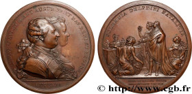 LOUIS XVI
Type : Médaille, Naissance du Dauphin 
Date : 1782 
Metal : copper 
Diameter : 51  mm
Engraver : DUVIVIER Benjamin (1730-1819)  
Weight : 70...