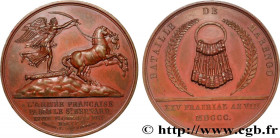 CONSULATE
Type : Médaille, Bataille de Marengo 
Date : (1800) 
Metal : copper 
Diameter : 40,5  mm
Engraver : DUBOIS Joseph Eugène (1795-1863) 
Weight...