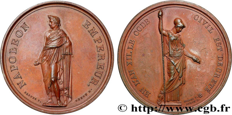 CONSULATE
Type : Médaille, Adoption du Code Civil 
Date : An XII (1803-1804) 
Mi...