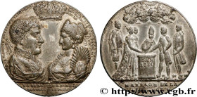PREMIER EMPIRE / FIRST FRENCH EMPIRE
Type : Médaille, Mariage de Napoléon Ier et de Marie-Louise 
Date : 1810 
Metal : tin 
Diameter : 41,5  mm
Weight...