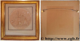 LOUIS XVIII
Type : Tableau, Dessin, Baptême du duc de Bordeaux 
Date : 1821 
Metal : various 
Diameter : 267  mm
Engraver : BRENET Nicolas-Guy-Antoine...