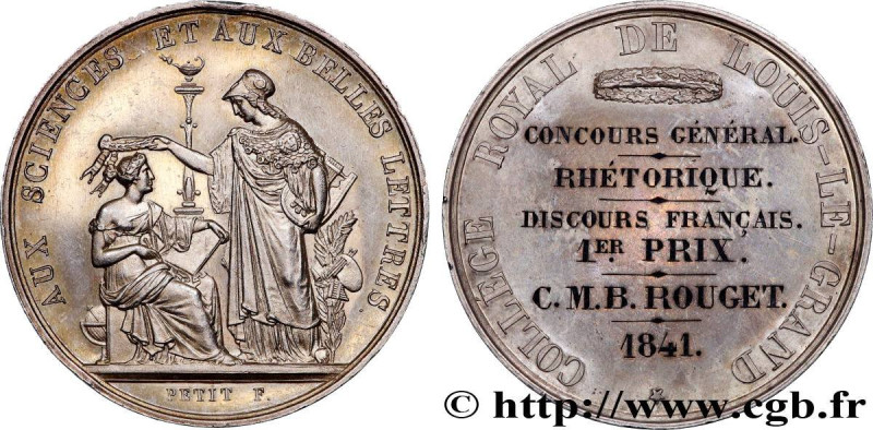 LOUIS-PHILIPPE I
Type : Médaille, Collège royal de Louis-le-Grand 
Date : 1841 
...