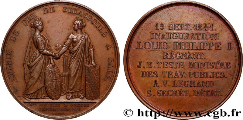 LOUIS-PHILIPPE I
Type : Médaille, Inauguration de la ligne Strasbourg-Bâle 
Date...