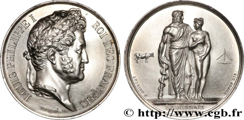LOUIS-PHILIPPE I
Type : Médaille, Vaccine 
Date : 1843 
Metal : silver 
Diameter...