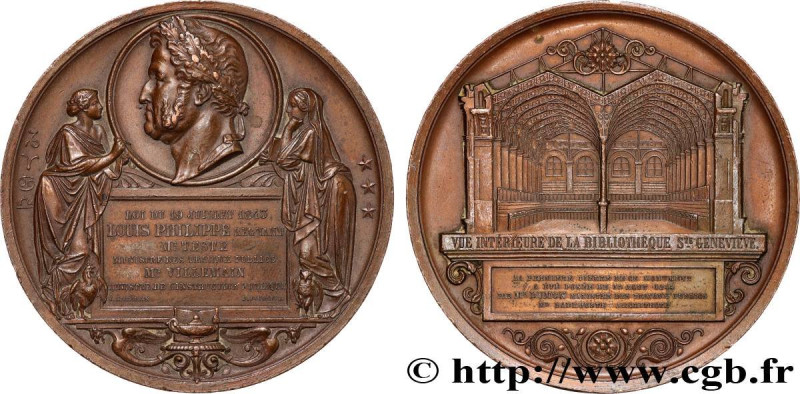 LOUIS-PHILIPPE I
Type : Médaille d’inauguration de la bibliothèque Ste Geneviève...