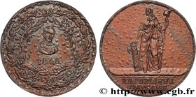 SECOND REPUBLIC
Type : Médaille, Louis Napoléon Bonaparte 
Date : 1848 
Metal : bronzed tin 
Diameter : 37,5  mm
Weight : 26,94  g.
Edge : lisse 
Punc...