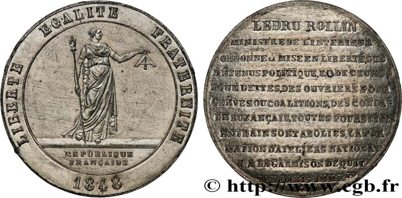 SECOND REPUBLIC
Type : Médaille, Ledru Rollin, ministre de l’intérieur 
Date : 1...