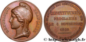 SECOND REPUBLIC
Type : Médaille, Vote de la constitution 
Date : 1848 
Metal : copper 
Diameter : 26,5  mm
Weight : 10,09  g.
Edge : lisse + main CUIV...