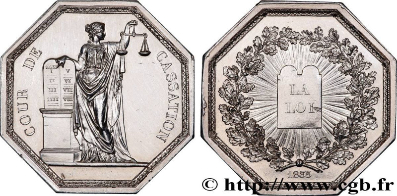 SECOND EMPIRE
Type : Médaille, Cour de cassation 
Date : 1857 
Metal : silver 
D...