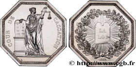SECOND EMPIRE
Type : Médaille, Cour de cassation 
Date : 1857 
Metal : silver 
Diameter : 47  mm
Weight : 65,25  g.
Edge : gravée : C. M. SOUEF SUBSTI...
