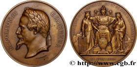 SECOND EMPIRE
Type : Médaille, Annexion de la Savoie et du Comté de Nice à la France, Refrappe 
Date : (1860) 
Mint name / Town : Monnaie de Paris 
Qu...