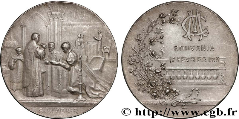 LOVE AND MARRIAGE
Type : Médaille, Souvenir de mariage 
Date : 1913 
Metal : sil...