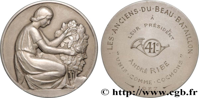 III REPUBLIC
Type : Médaille, Les anciens du Beau Bataillon, 41e 
Date : 1937 
M...