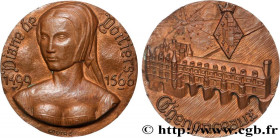 BUILDINGS AND HISTORY
Type : Médaille, Diane de Poitiers, Château de Chenonceaux 
Date : (1954) 
Mint name / Town : Monnaie de Paris 
Metal : bronze 
...