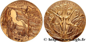 V REPUBLIC
Type : Médaille de voeux, source de joie 
Date : 1983 
Mint name / Town : Monnaie de Paris 
Metal : gold plated bronze 
Diameter : 100  mm
...