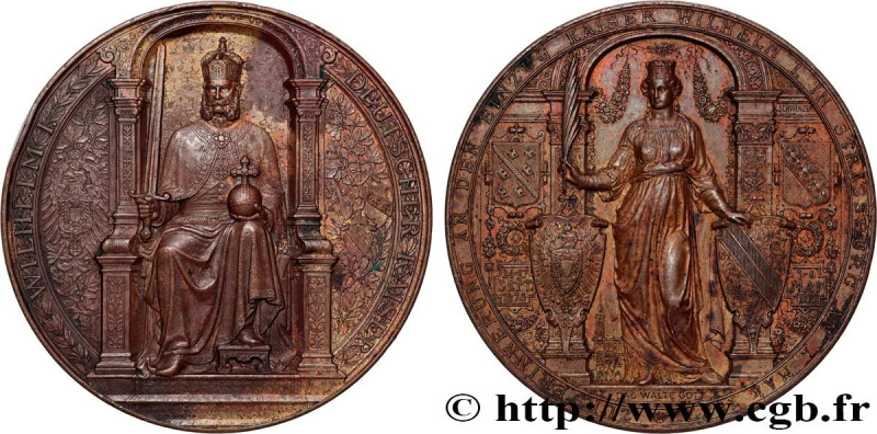 GERMANY - KINGDOM OF PRUSSIA - WILLIAM I
Type : Médaille, Visite à Strasbourg 
D...