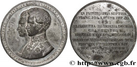 AUSTRIA - FRANZ-JOSEPH I
Type : Médaille, Mariage de François-Joseph Ier et Élisabeth de Bavière 
Date : 1854 
Metal : tin 
Diameter : 55,5  mm
Engrav...